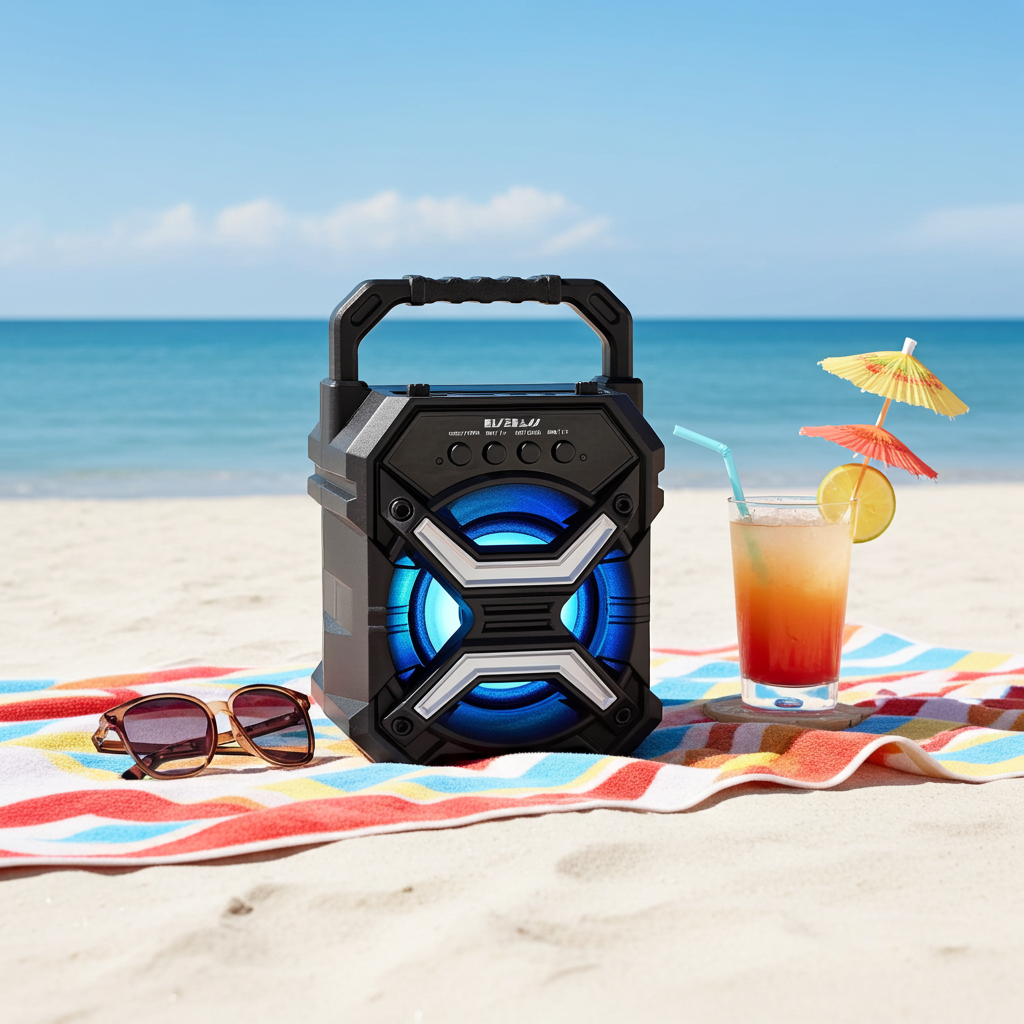 Portable Wireless Bluetooth Speaker – Mini Loud Bass, Waterproof Outdoor Speaker with Long Battery Life & 360° Sound
