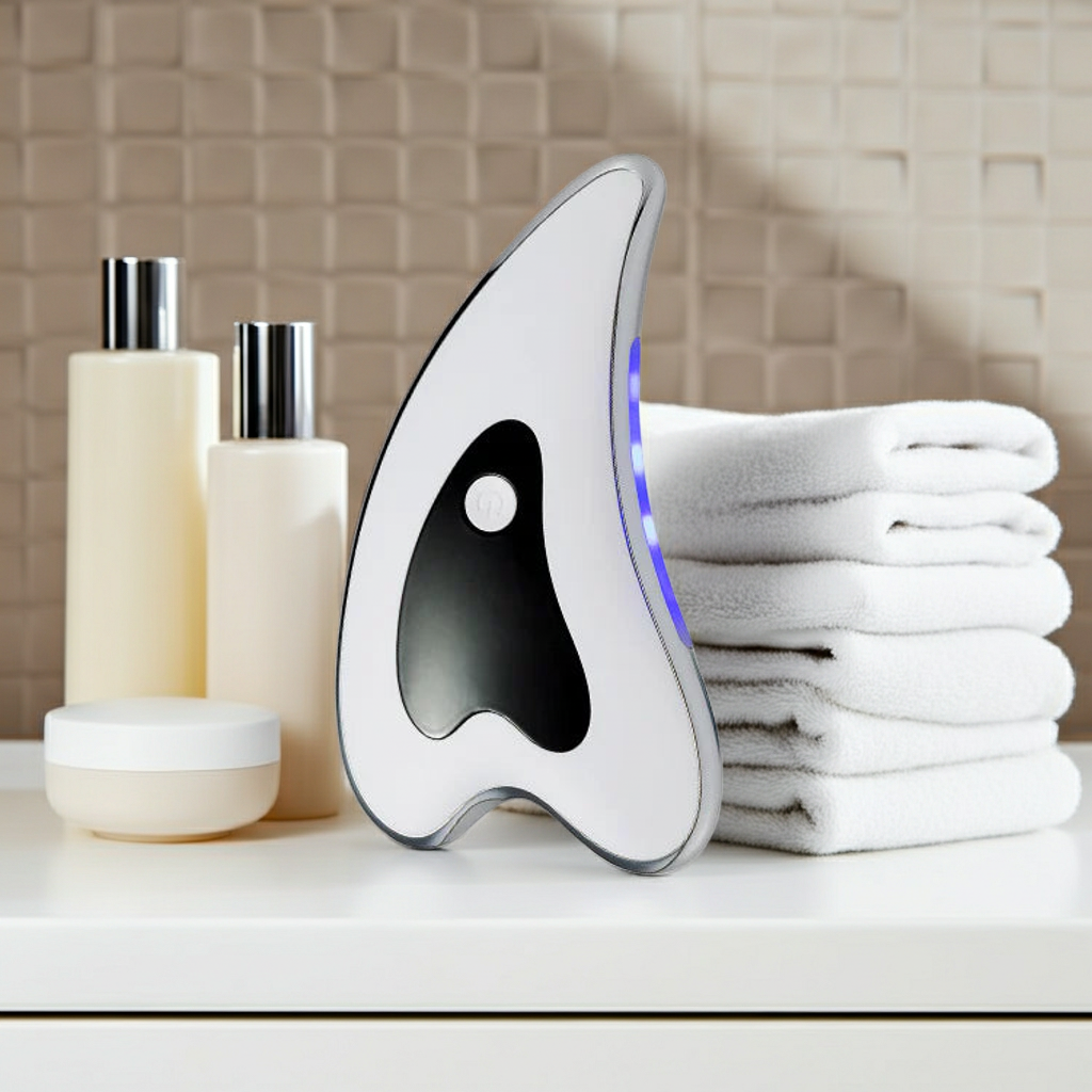 Smart Electric Scraping Massager – Heated Cupping & Vibration Device for Relaxation and Comfort – Portable Rechargeable Body Massage Tool