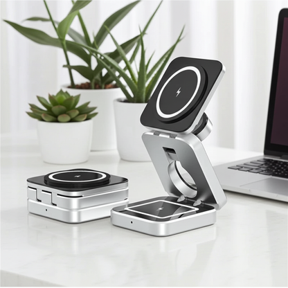 3 in 1 MagSafe Wireless Charging Station for iPhone, Apple Watch & AirPods