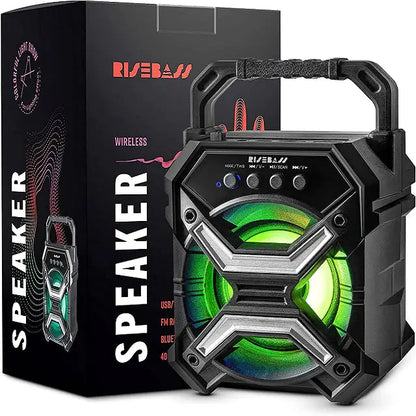 Portable Wireless Bluetooth Speaker – Mini Loud Bass, Waterproof Outdoor Speaker with Long Battery Life & 360° Sound