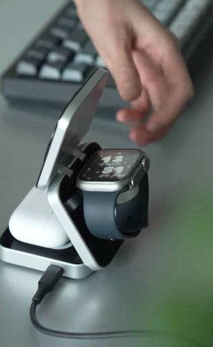 3 in 1 MagSafe Wireless Charging Station for iPhone, Apple Watch & AirPods