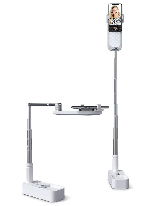 Fill Light Kit with Adjustable Smartphone Stand – 360° Rotation, Dimmable LED Ring Light for Photography, Makeup & Live Streaming