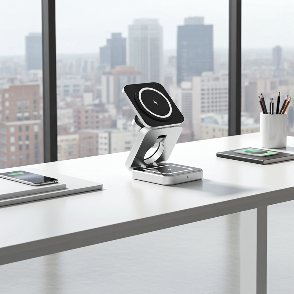 3 in 1 MagSafe Wireless Charging Station for iPhone, Apple Watch & AirPods