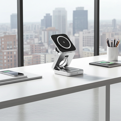 3 in 1 MagSafe Wireless Charging Station for iPhone, Apple Watch & AirPods