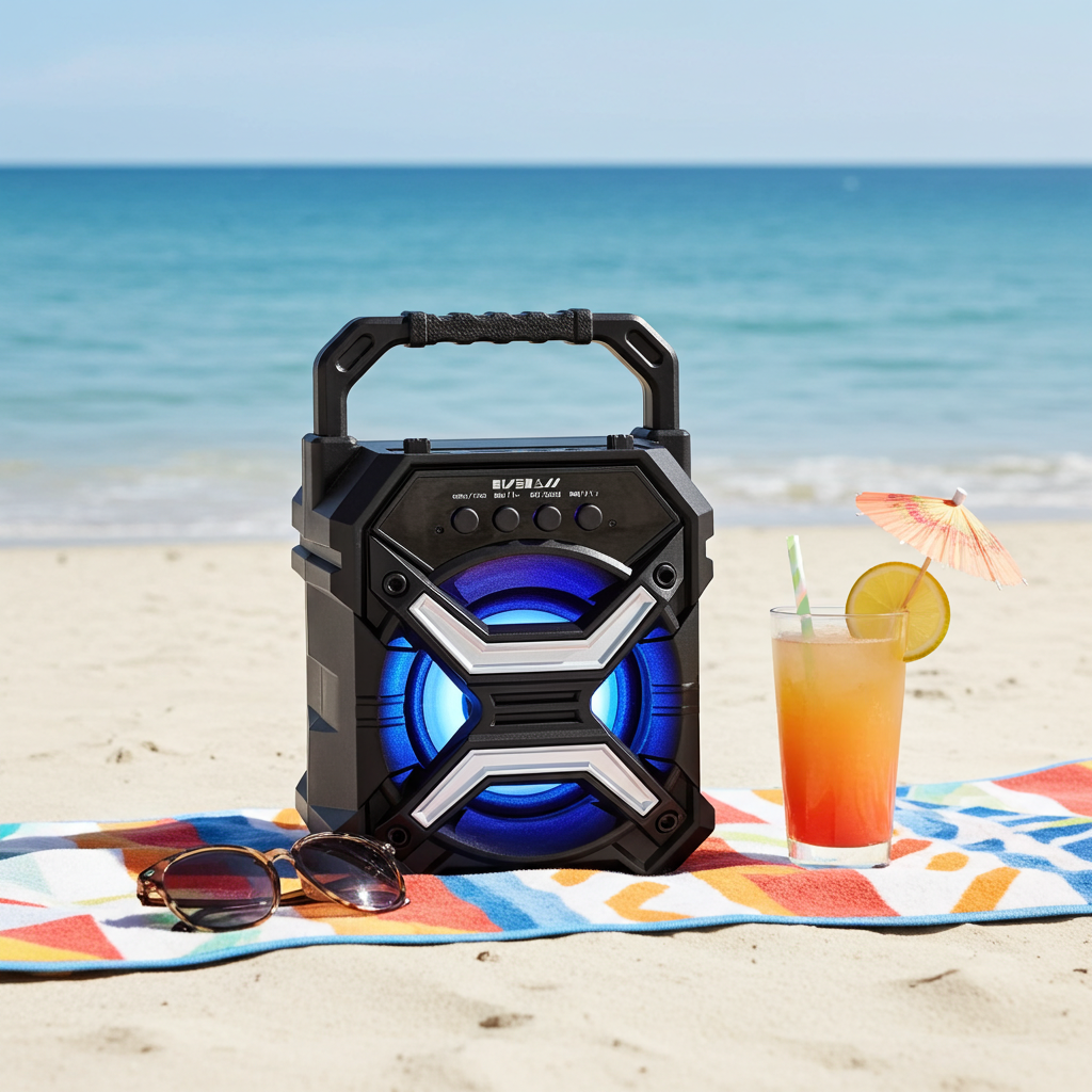 Portable Wireless Bluetooth Speaker – Mini Loud Bass, Waterproof Outdoor Speaker with Long Battery Life & 360° Sound