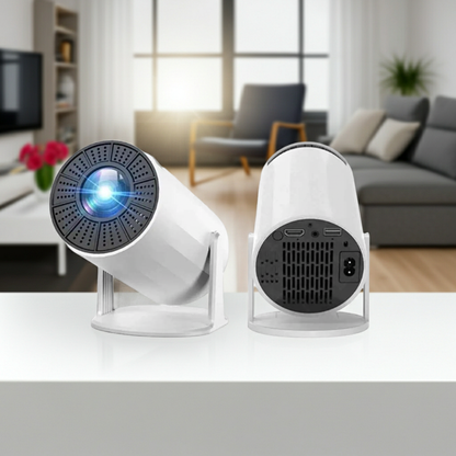 HY300 4K Portable Mini Projector with Wi-Fi & Bluetooth for Home Theater