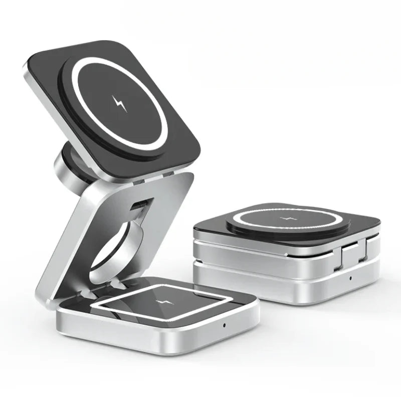 3 in 1 MagSafe Wireless Charging Station for iPhone, Apple Watch & AirPods