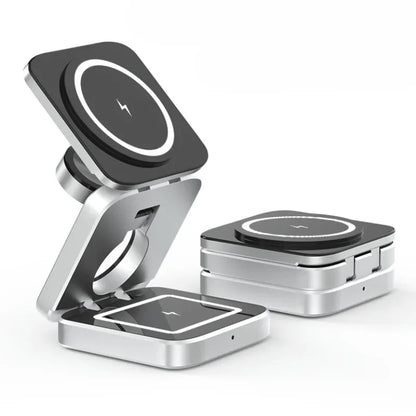 3 in 1 MagSafe Wireless Charging Station for iPhone, Apple Watch & AirPods