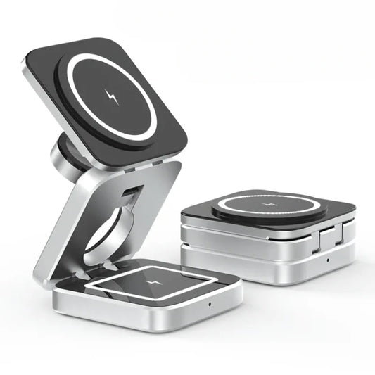 3 in 1 MagSafe Wireless Charging Station for iPhone, Apple Watch & AirPods