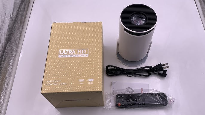 HY300 4K Portable Mini Projector with Wi-Fi & Bluetooth for Home Theater