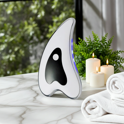 Smart Electric Scraping Massager – Heated Cupping & Vibration Device for Relaxation and Comfort – Portable Rechargeable Body Massage Tool