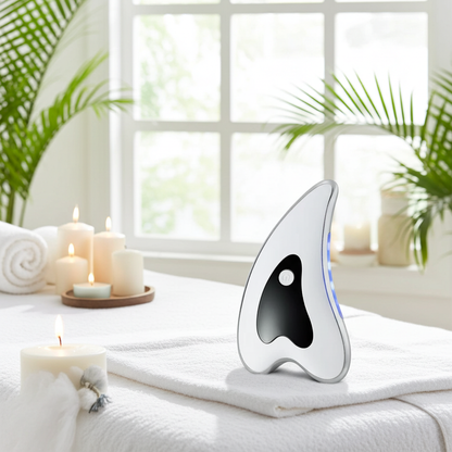 Smart Electric Scraping Massager – Heated Cupping & Vibration Device for Relaxation and Comfort – Portable Rechargeable Body Massage Tool