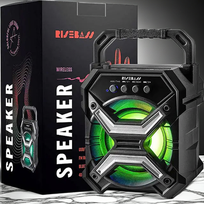 Portable Wireless Bluetooth Speaker – Mini Loud Bass, Waterproof Outdoor Speaker with Long Battery Life & 360° Sound