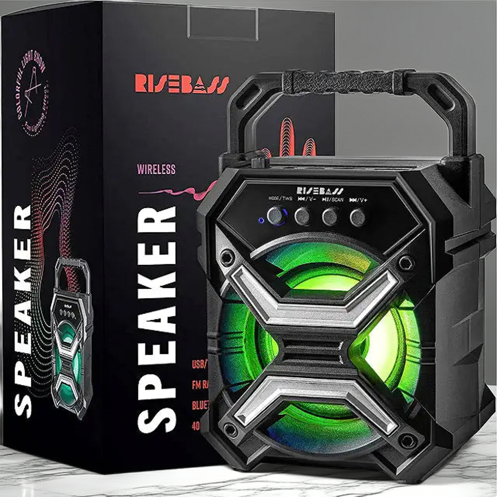 Portable Wireless Bluetooth Speaker – Mini Loud Bass, Waterproof Outdoor Speaker with Long Battery Life & 360° Sound