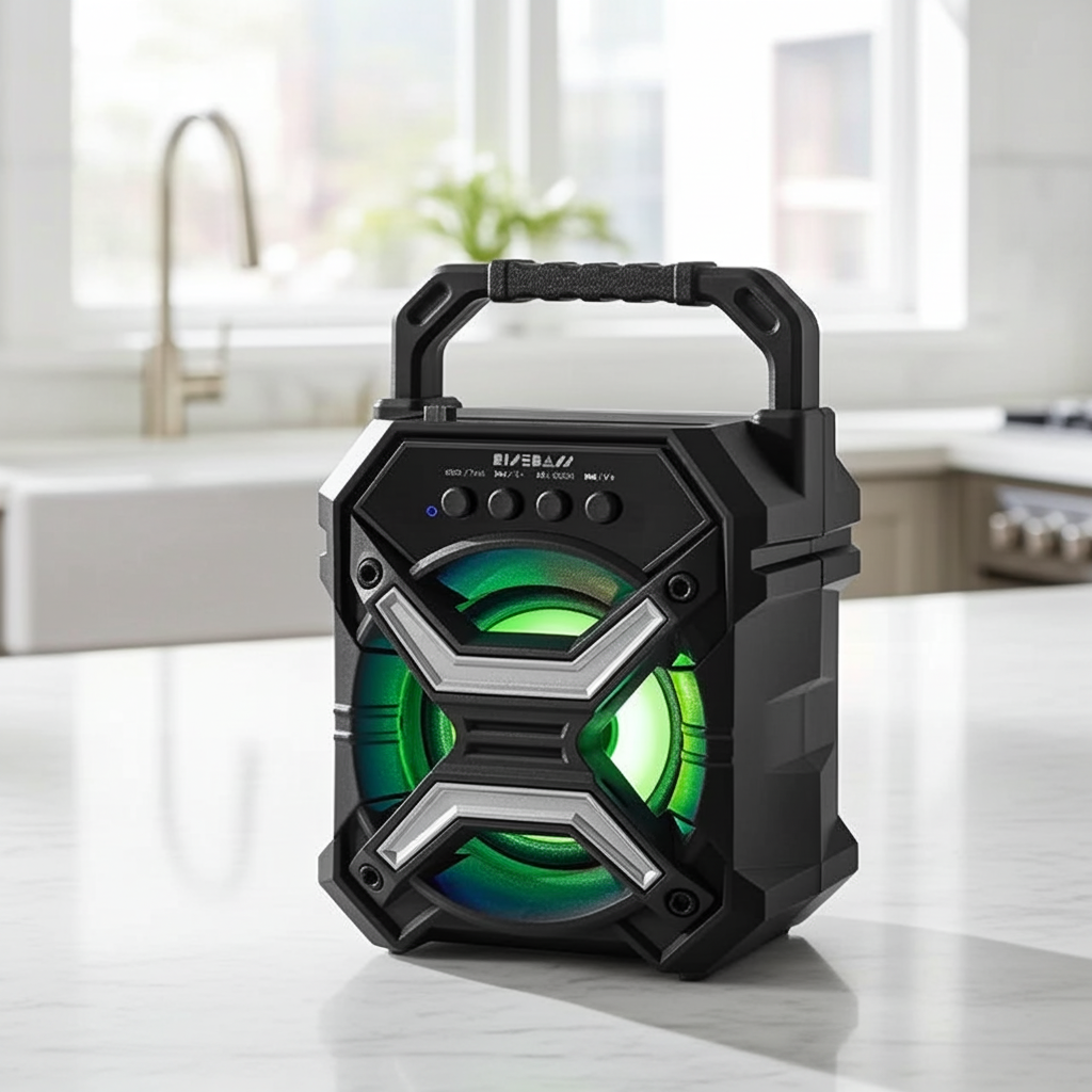 Portable Wireless Bluetooth Speaker – Mini Loud Bass, Waterproof Outdoor Speaker with Long Battery Life & 360° Sound