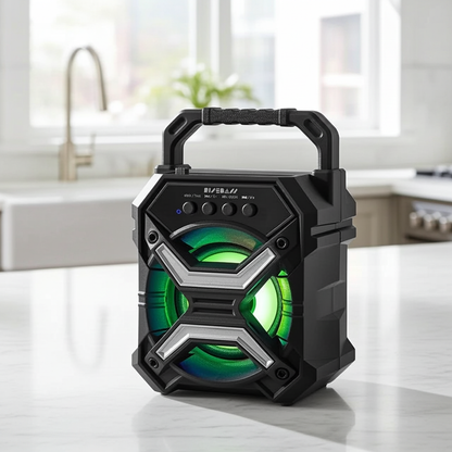 Portable Wireless Bluetooth Speaker – Mini Loud Bass, Waterproof Outdoor Speaker with Long Battery Life & 360° Sound